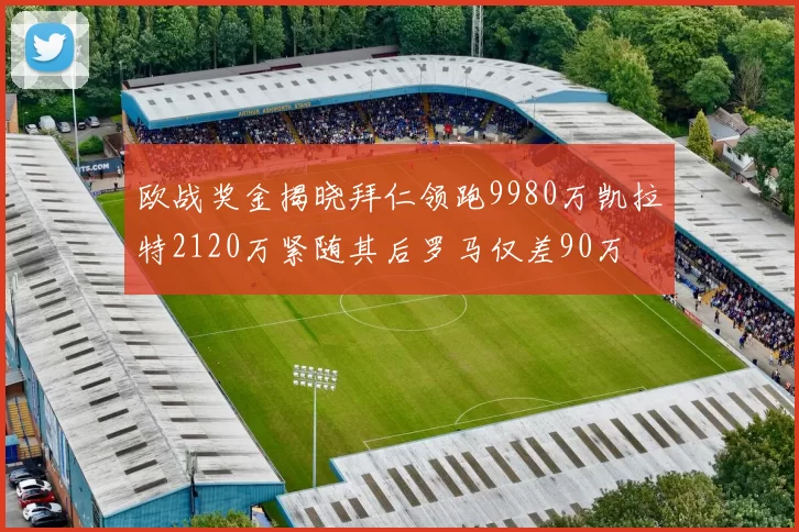 欧战奖金揭晓拜仁领跑9980万凯拉特2120万紧随其后罗马仅差90万